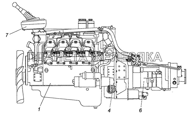 740.62-1000300-60 Агрегат силовой КамАЗ-65115 (Евро-3)