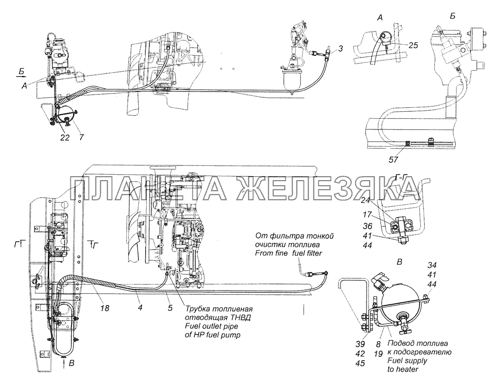 65116-8106002-30 Установка топливного бачка и топливопроводов подогревателя 14ТС КамАЗ-65115 (Евро-3) 65116-8106002-30 Установка топливного бачка и топливопроводов подогревателя 14ТС КамАЗ-65115 (Евро-3)