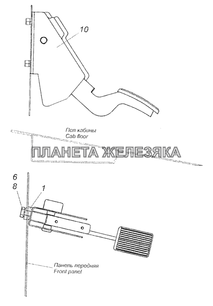 6560-1108002 Управление подачей топлива КамАЗ-65115 (Евро-3) 6560-1108002 Управление подачей топлива КамАЗ-65115 (Евро-3)