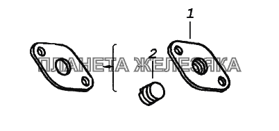 Заглушка водяной полости КамАЗ-65116