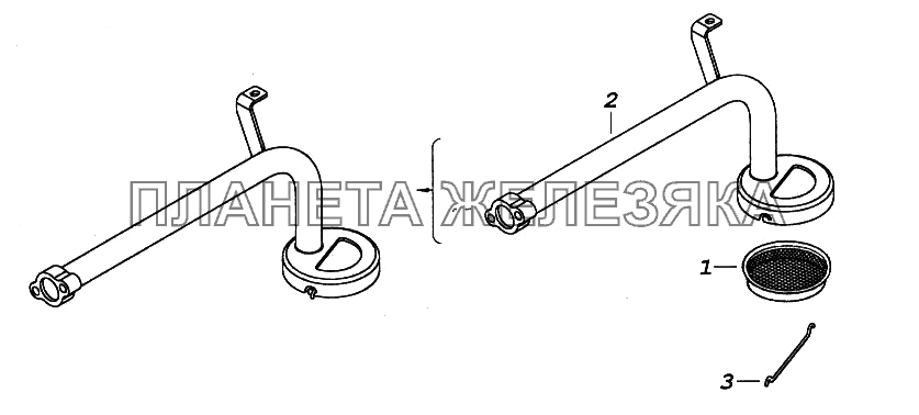 Маслозаборник КамАЗ-65116