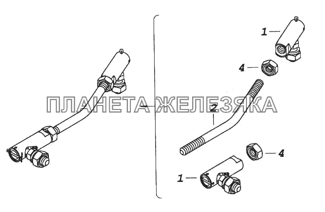 Тяга привода управления регулятором КамАЗ-65116