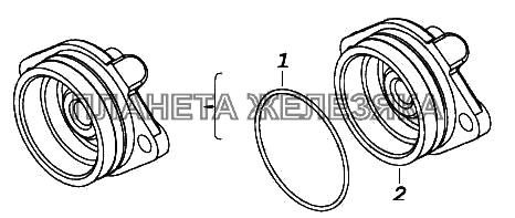 Корпус заднего подшипника КамАЗ-65116
