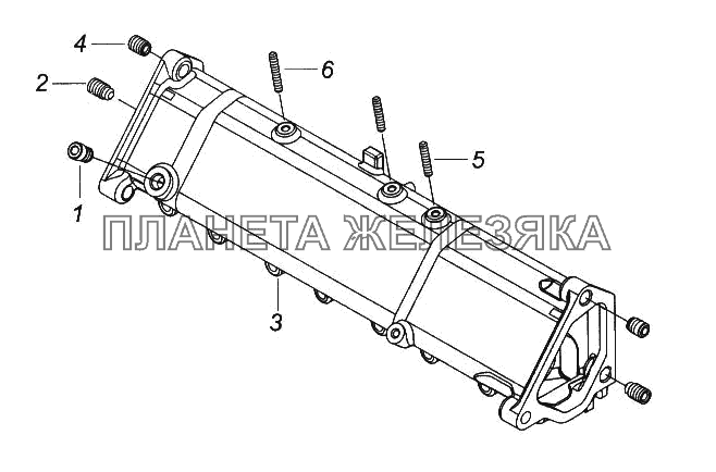 Корректор впускной правый КамАЗ-65116