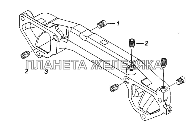 Патрубок объединительный КамАЗ-65116