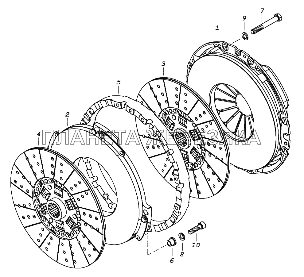 Сцепление КамАЗ-65116