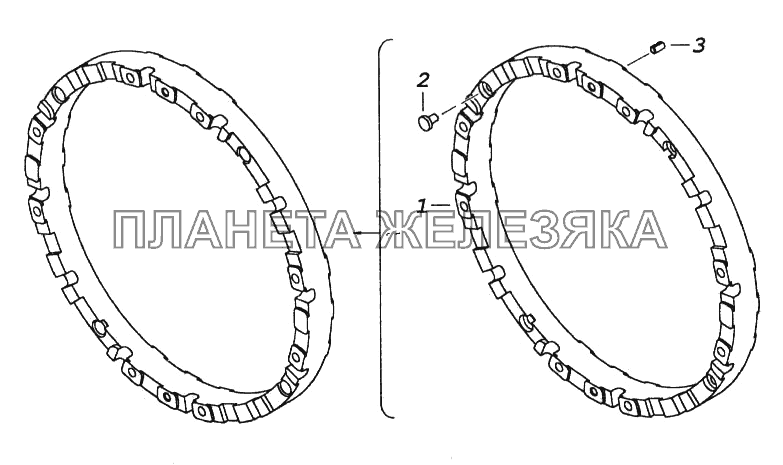 Кольцо промежуточное КамАЗ-65116