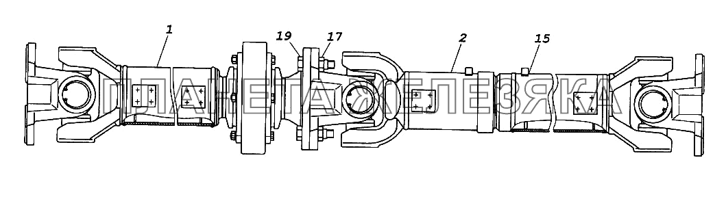 Вал карданный КамАЗ-65116