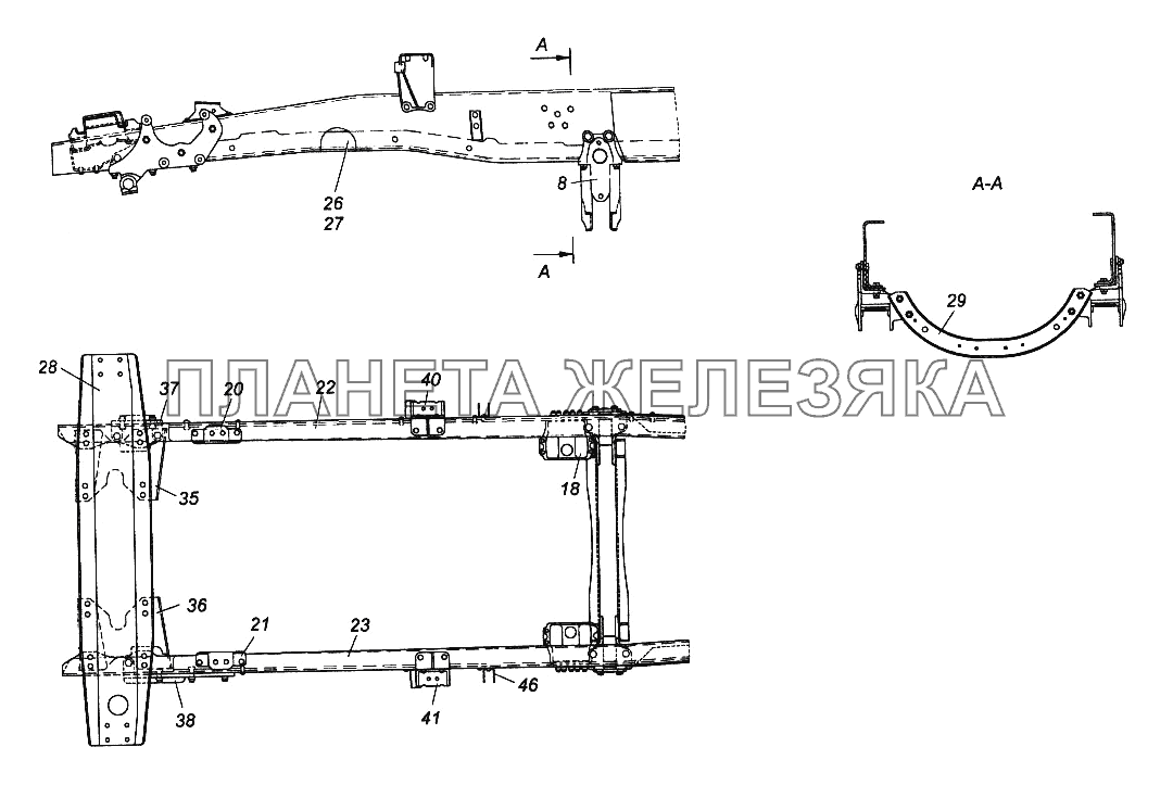 Рама КамАЗ-65116