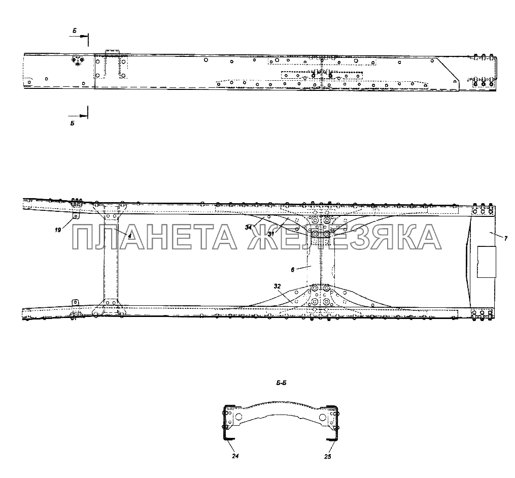 Рама КамАЗ-65116