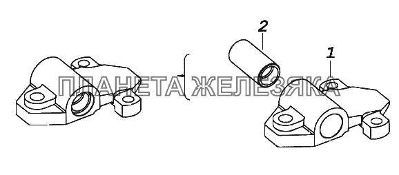 Ушко со втулкой КамАЗ-65116