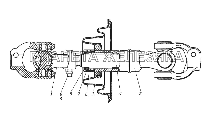 Вал карданный рулевого управления КамАЗ-65116