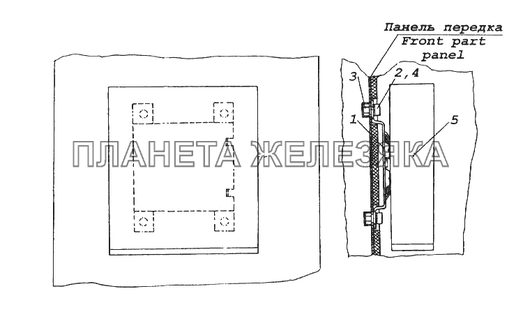 Установка блока управления подогревателем КамАЗ-65116