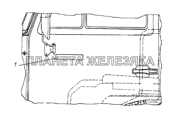 Установка боковых знаков КамАЗ-65116