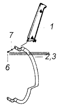 6522-5325160 Установка поручней панели приборов КамАЗ-6520 (Euro-4)