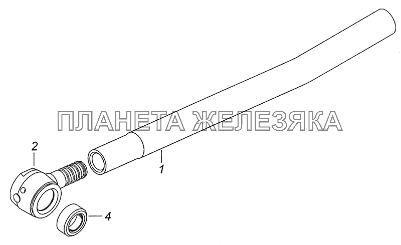 6520-3414011-40 Тяга с наконечником КамАЗ-6520 (Euro-4)