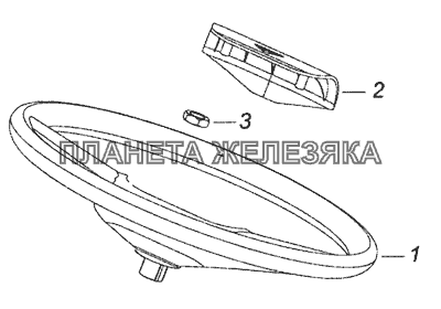 6520-3400002-19 Установка рулевого колеса КамАЗ-6520 (Euro-4)