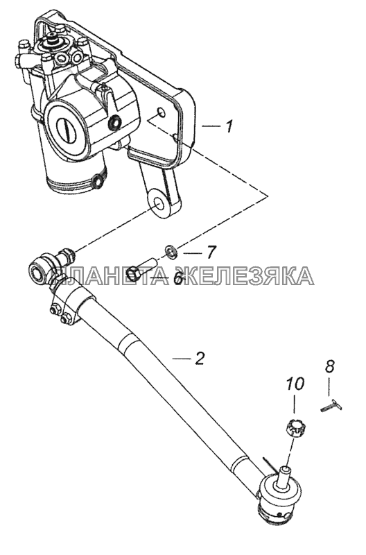 6520-3400012-40 Установка рулевого механизма КамАЗ-6520 (Euro-4)