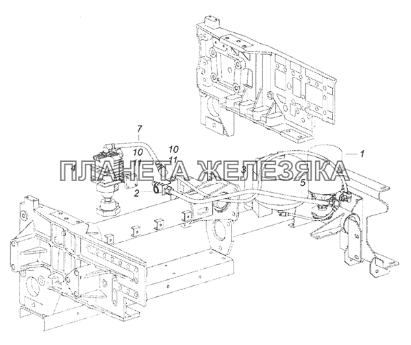 6460-3511001 Блок подготовки воздуха КамАЗ-6520 (Euro-4)