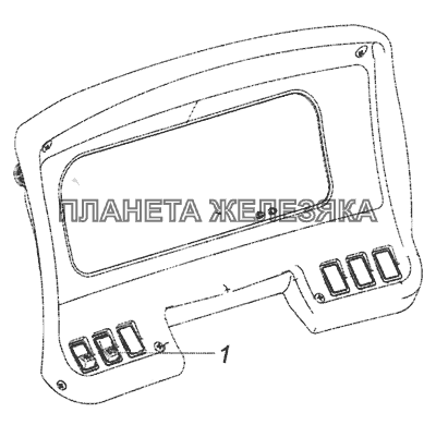 65115-3710007 Установка выключателя ЭФУ КамАЗ-6520 (Euro-4)