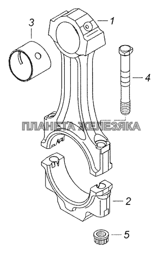 740.1004045 Шатун КамАЗ-6520 (Euro-4)