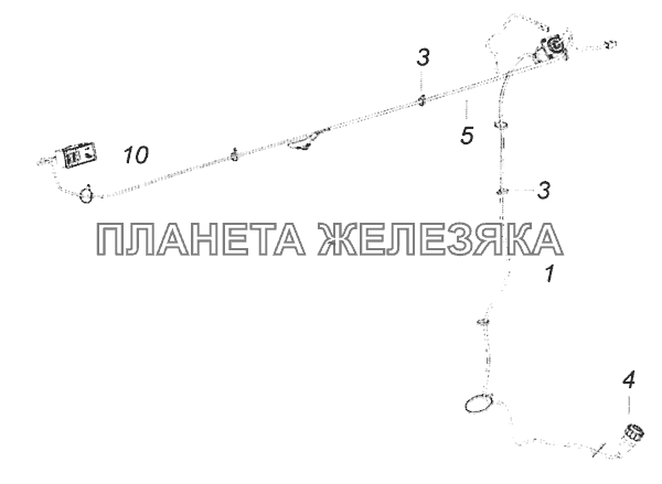 5308-3741001 Установка электрооборудования подогревателя КамАЗ-6520 (Euro-4)