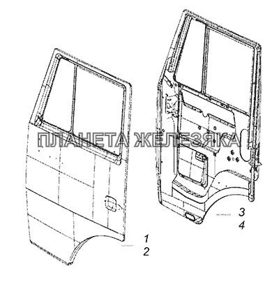 53205-6100015 Дверь КамАЗ-6520 (Euro-4)