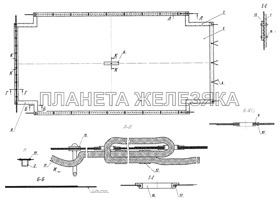 Тент платформы 6520-8508020-81 Самосв. установка 6520