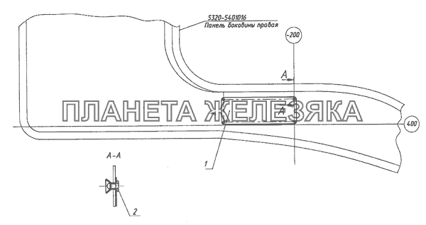 Установка заводской таблички 5320-3904001 Самосв. установка 6520