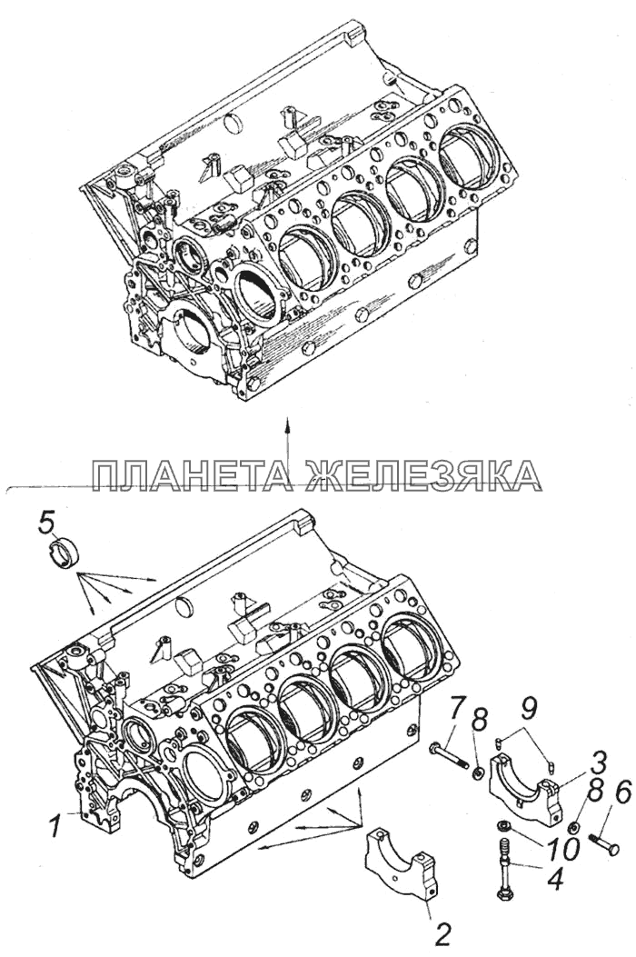 Блок цилиндров КамАЗ-6520