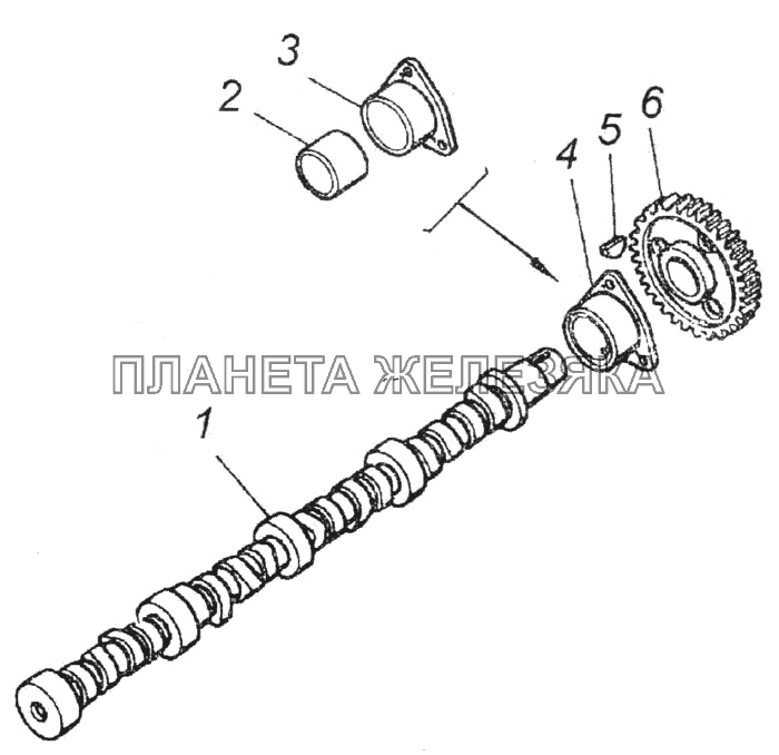 Вал распределительный КамАЗ-6520