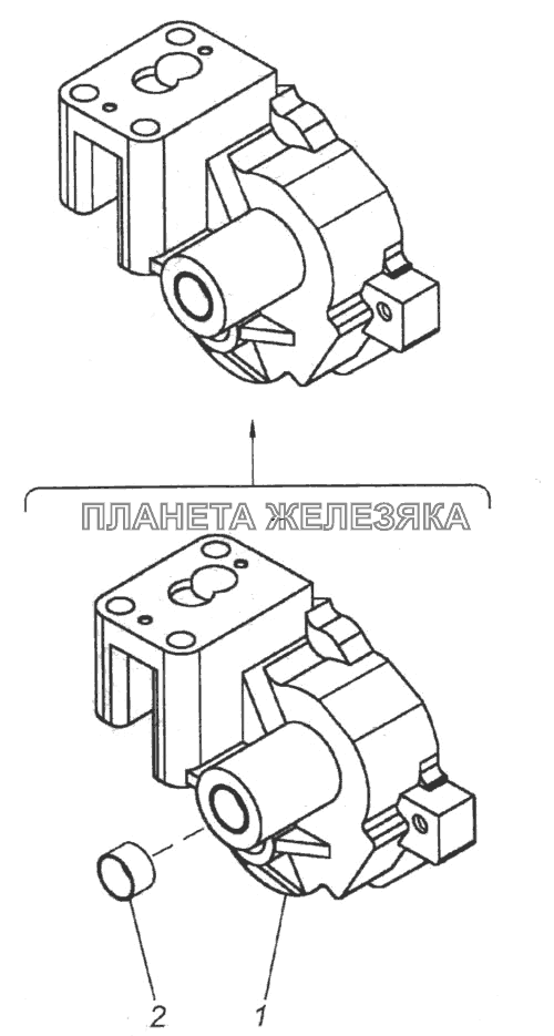 Корпус масляного насоса КамАЗ-6520