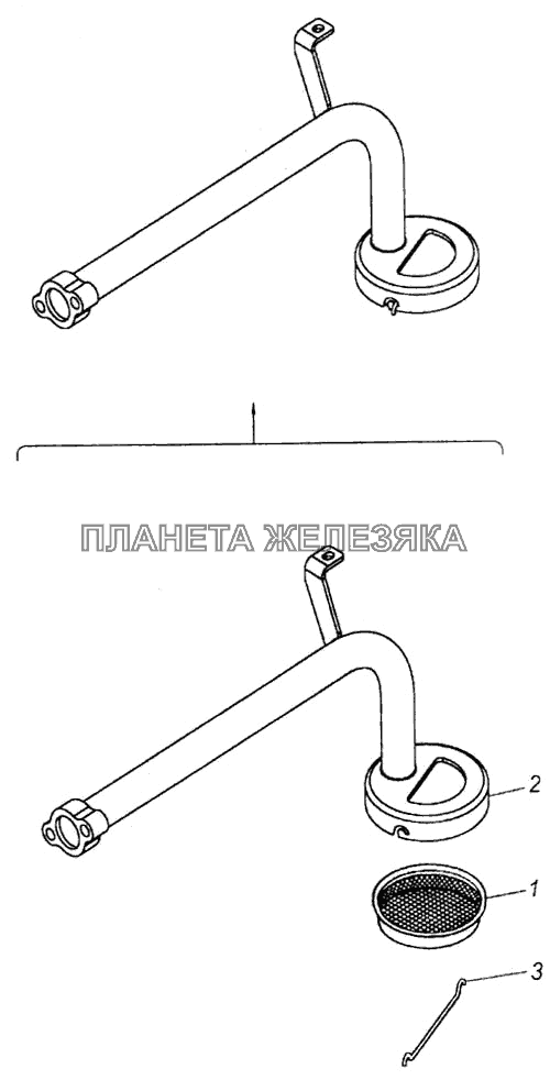 Маслозаборник КамАЗ-6520