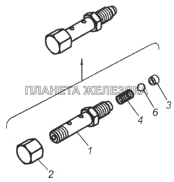 Клапан в сборе КамАЗ-6520