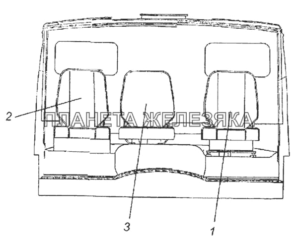 Установка сидений КамАЗ-6520