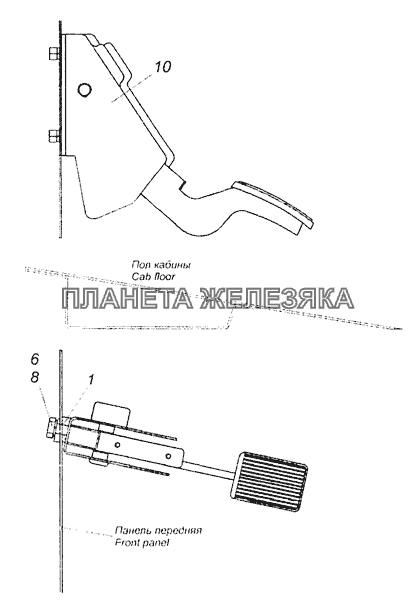 6520-1108002 Управление подачей топлива КамАЗ-65201 Евро 2-3