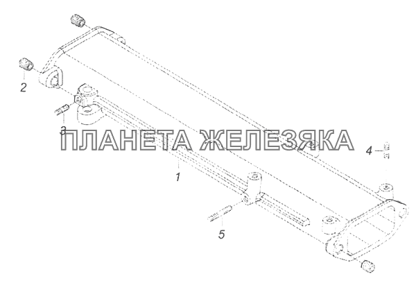 7406.1115122-10 Труба подводящая КамАЗ-65201 Евро 2-3