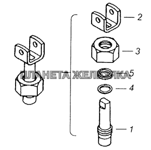 5320-1305015 Пробка крана КамАЗ-65201 Евро 2-3