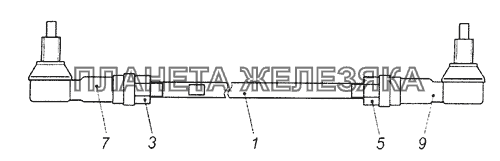 65201-1703520 Тяга реактивная КамАЗ-65201 Евро 2-3 65201-1703520 Тяга реактивная КамАЗ-65201 Евро 2-3