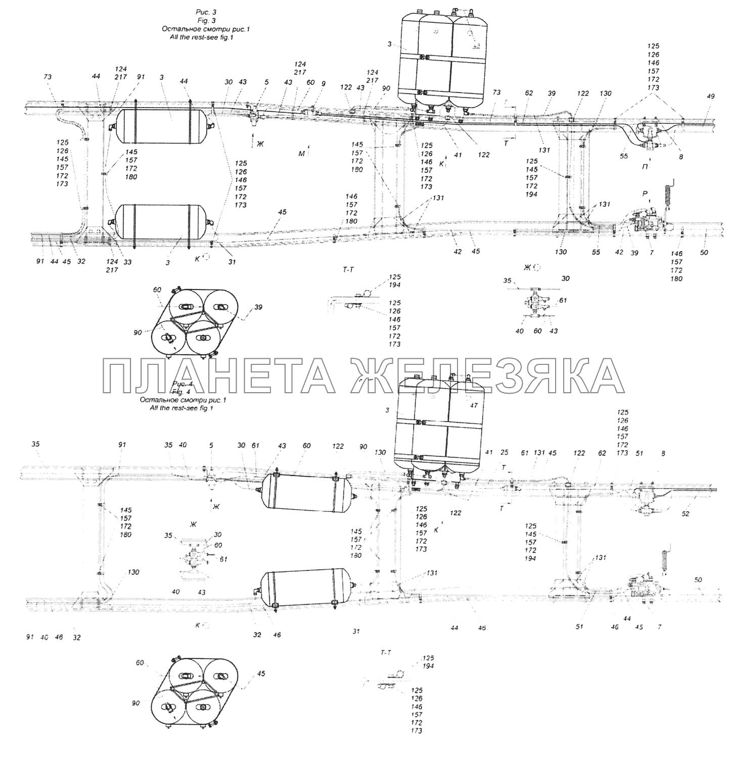 65201-3500006-90 Установка пневмотормозов КамАЗ-65201 Евро 2-3 65201-3500006-90 Установка пневмотормозов КамАЗ-65201 Евро 2-3