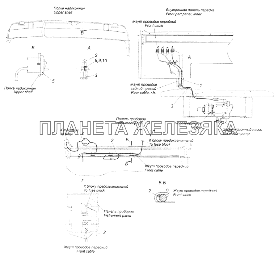 65228-3741001 Установка электрооборудования подогревателя КамАЗ-65201 Евро 2-3 65228-3741001 Установка электрооборудования подогревателя КамАЗ-65201 Евро 2-3