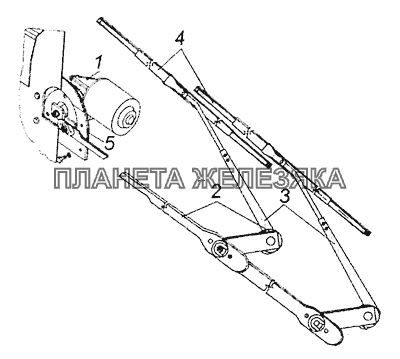 271.5205010 Стеклоочиститель электрический КамАЗ-65201 Евро 2-3 271.5205010 Стеклоочиститель электрический КамАЗ-65201 Евро 2-3