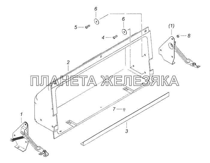 5320-5303012 Ящик вещевой КамАЗ-65201 Евро 2-3 5320-5303012 Ящик вещевой КамАЗ-65201 Евро 2-3