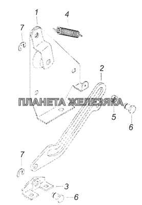 5320-5303039 Ограничитель КамАЗ-65201 Евро 2-3