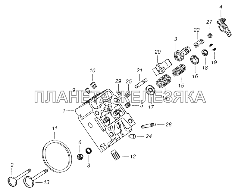 740.60-1003010 Головка цилиндра с клапанами КамАЗ-65201 Евро 2-3 740.60-1003010 Головка цилиндра с клапанами КамАЗ-65201 Евро 2-3
