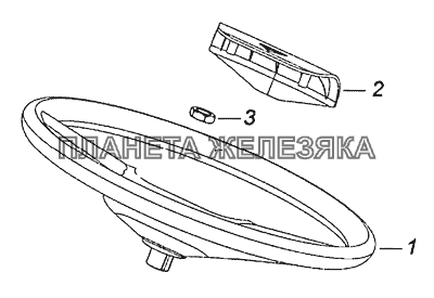 6520-3400002-19 Установка рулевого колеса КамАЗ-6522 (Евро-4)