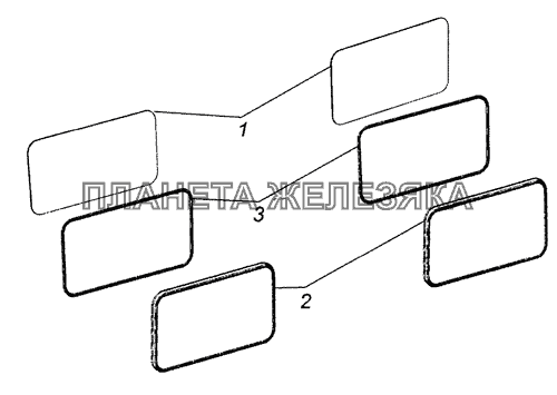 65115-5603005 Установка стекол окна задка КамАЗ-6522 (Евро-4)