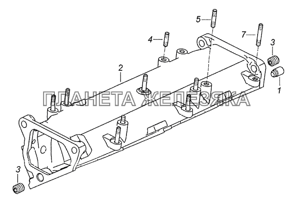 740.90-1115014-10 Коллектор впускной левый КамАЗ-6522 (Евро-4)