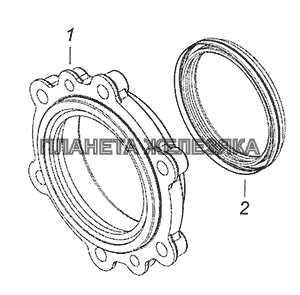 6522-1802212 Крышка заднего подшипника привода заднего моста КамАЗ-6522 (Евро-4)