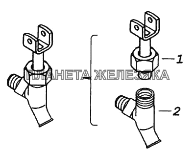 Кран сливной системы охлаждения КамАЗ-6522